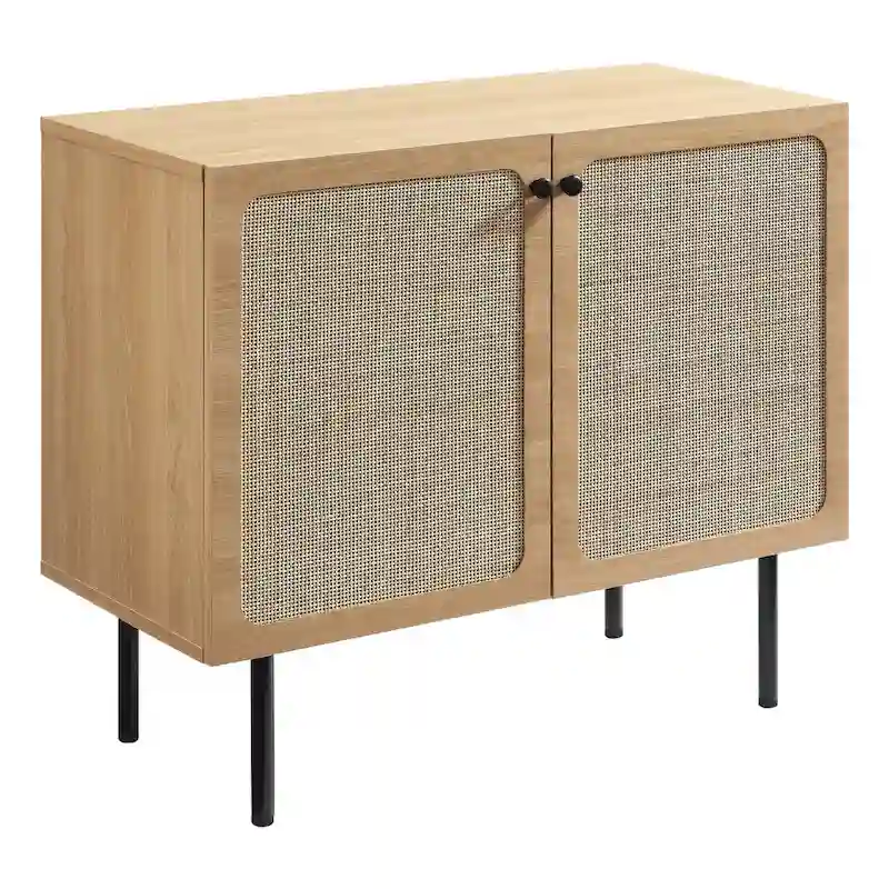Rattan Accent Cabinet