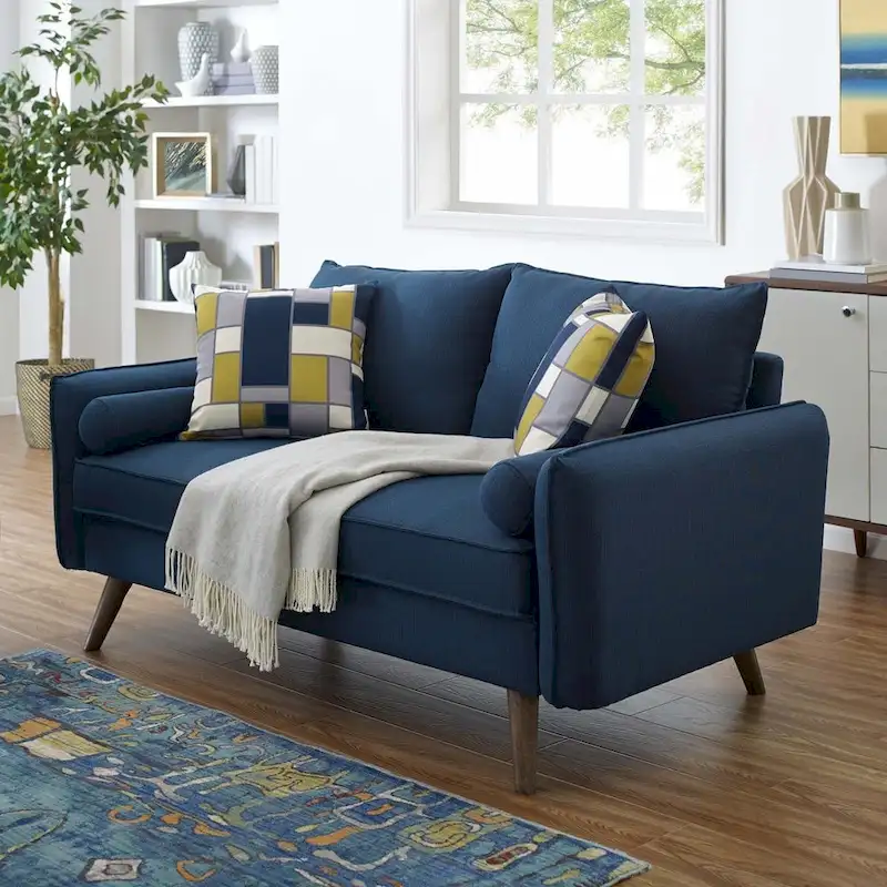 Carson Carrington Hedeby Upholstered Fabric Loveseat