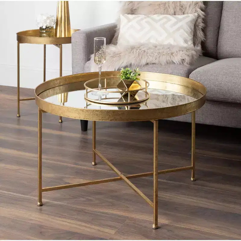 Kate and Laurel Celia Round Metal Side Table