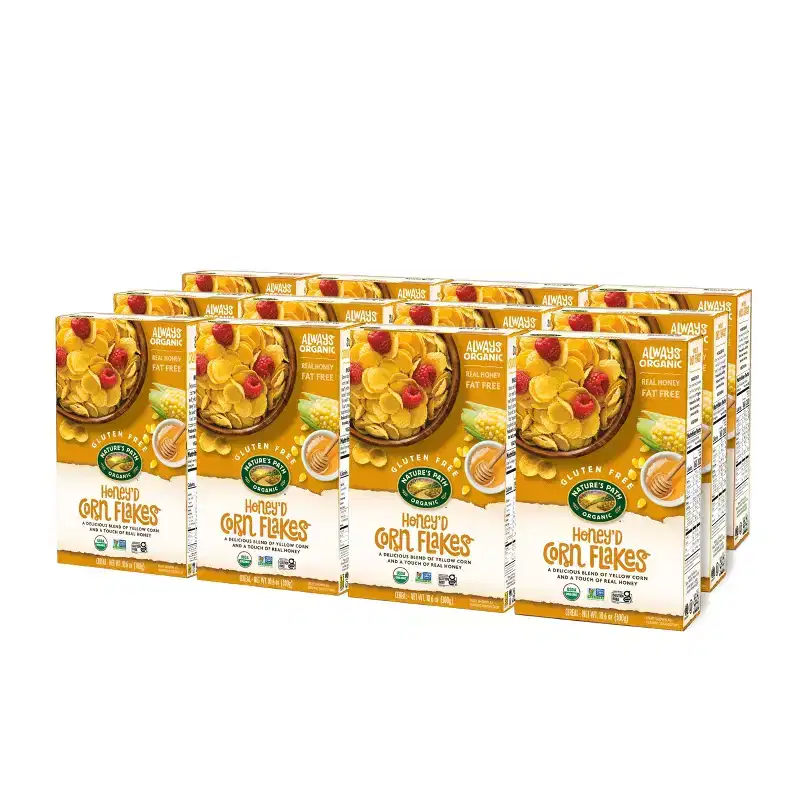 Nature's Path Organic Honey'd Corn Flakes Cereal 12pk/127.2oz