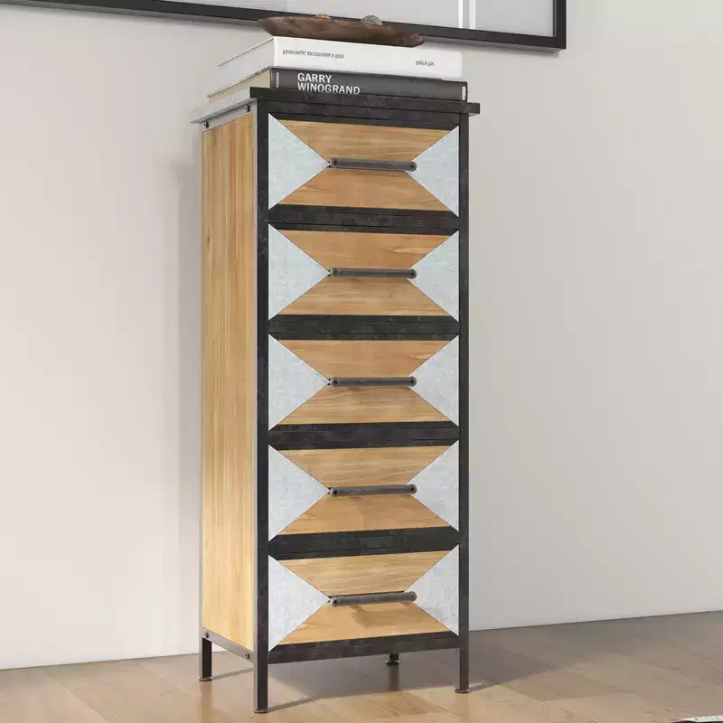 5-Drawer Wood Storage Cabinet