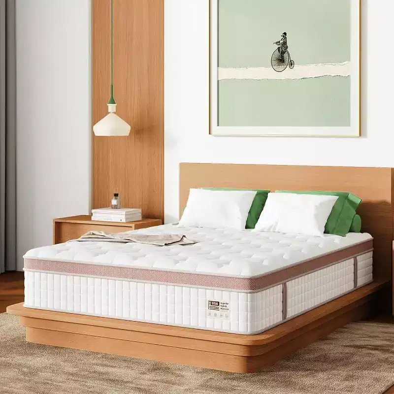 Memory Foam and Pocket Innerspring Hybrid King Mattress 14