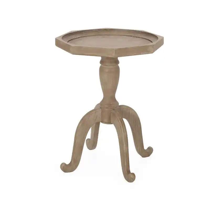 Traditional Side Table With Spider-leg Base
