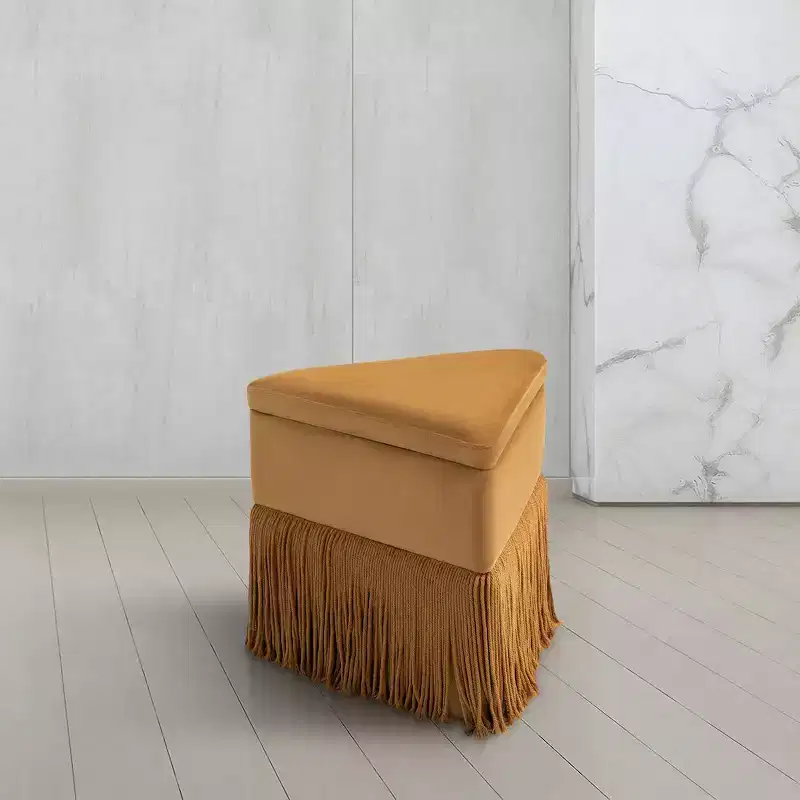 Velvet Ottoman/Stool