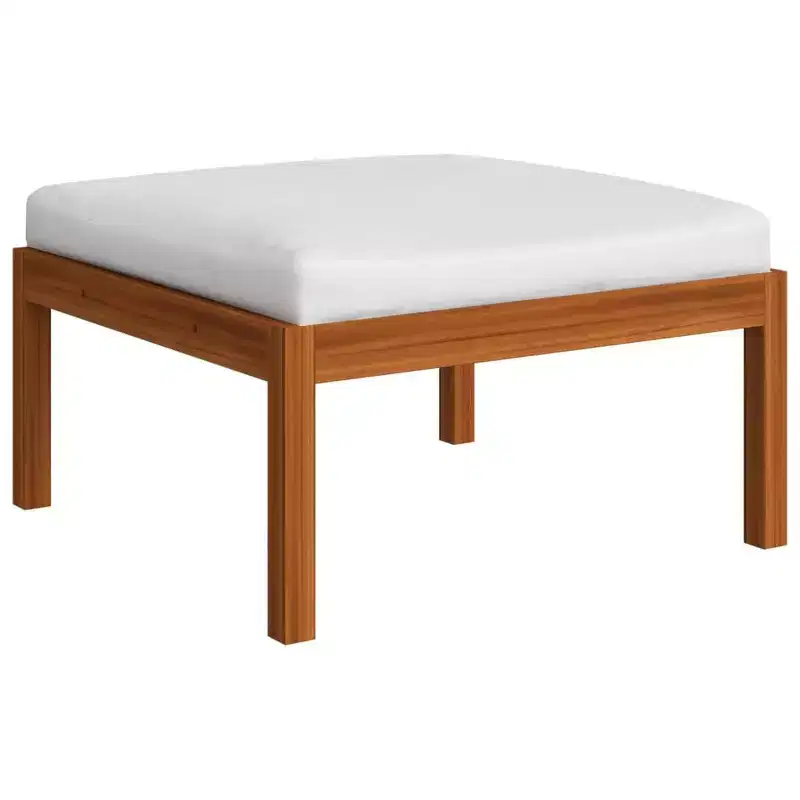 vidaXL Garden Lounge Set Cream, Natural Wood Solid Acacia wood Standard