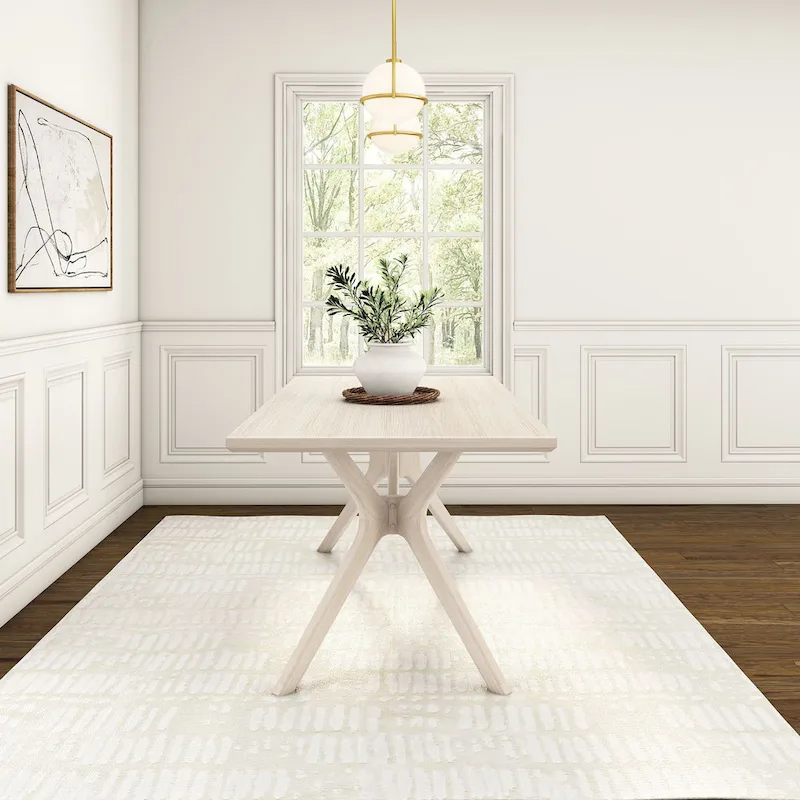 Plank and Beam Verso Cross Leg Rectangular Dining Table - 72