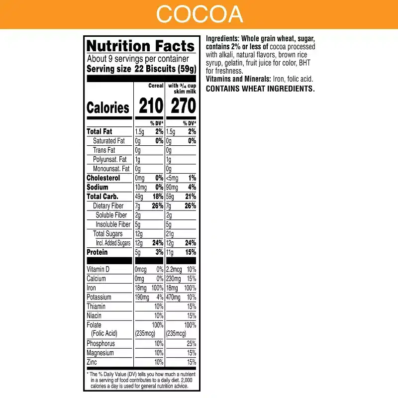 Kellogg's Frosted Mini Wheats Cocoa Breakfast Cereal - 20oz