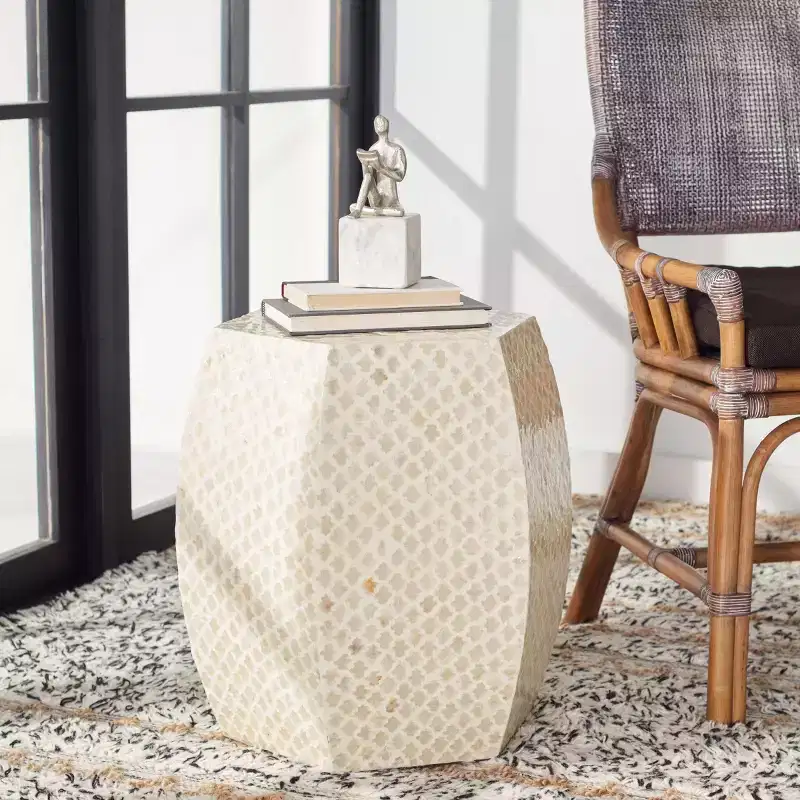 Rylie Accent Table - ACC1803A - White - Safavieh