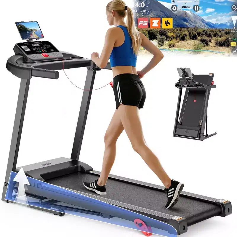 Treadmills on Sale, Treadmills Clearance,Folding Home Treadmill 3.25HP Motor, Manual Incline Cardio Machine with Bluetooth Speakers