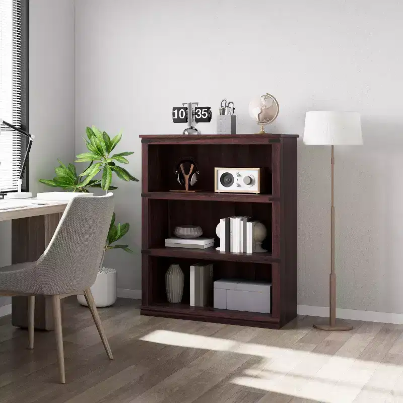 3/5 Tier Farmhouse Bookcase, Book Shelf with Storage,Wooden Heavy Duty Bookshelves Display Shelves for Home Office
