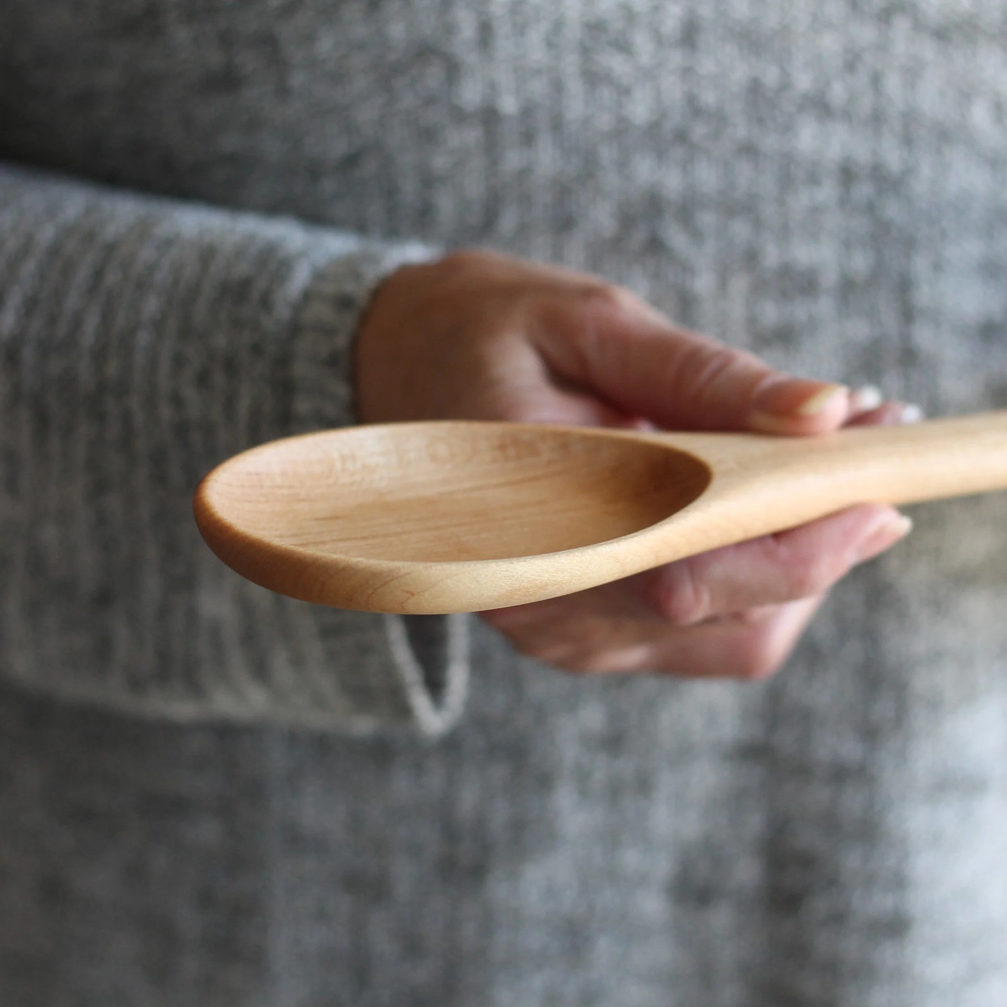 Handmade Wooden Long Spoon