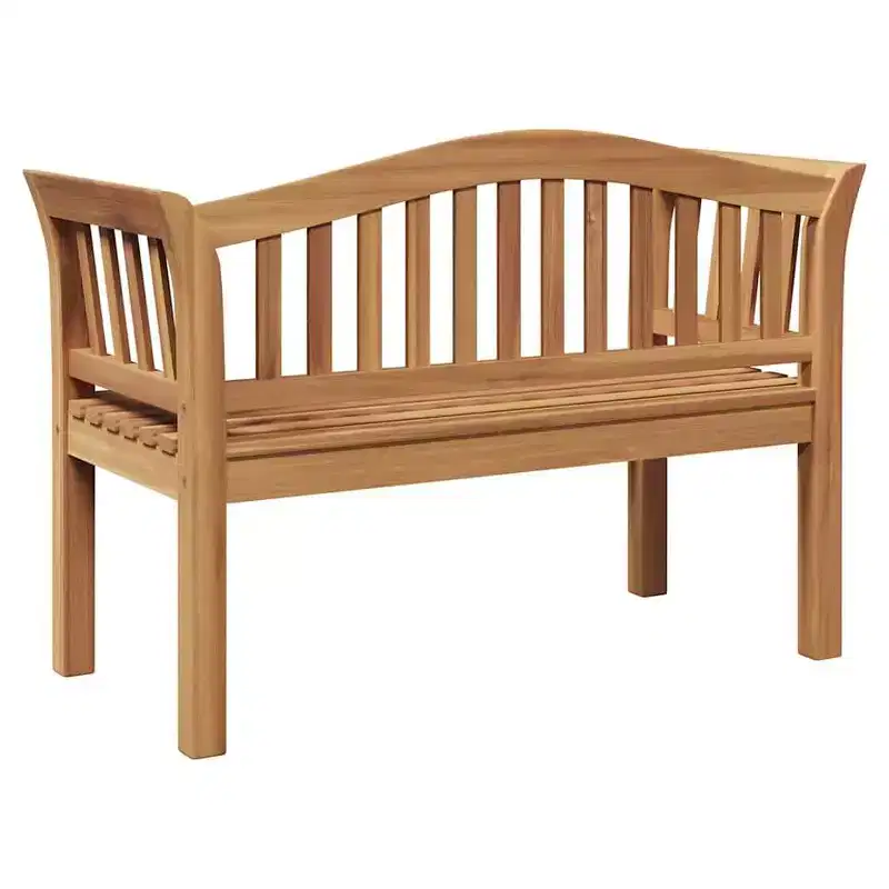 vidaXL Bench Brown 47.24 x 21.06 x 33.46 in Solid Teak wood