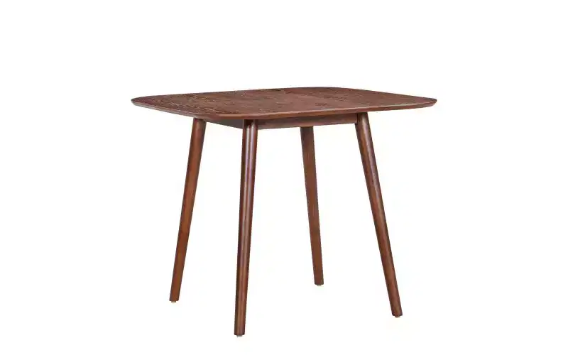 Solid Wood Kitchen Table for 2-4,35 Square Dining Table with Tapered Splayed Legs,Minimalist Table for Living Room,Apartment,Small Space