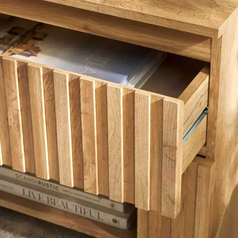 Conall 1 Drawer Nightstand - NST3102 - Oak - Safavieh