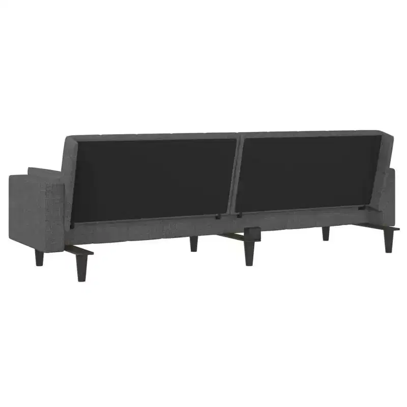 2-Seater Sofa Bed with Two Pillows