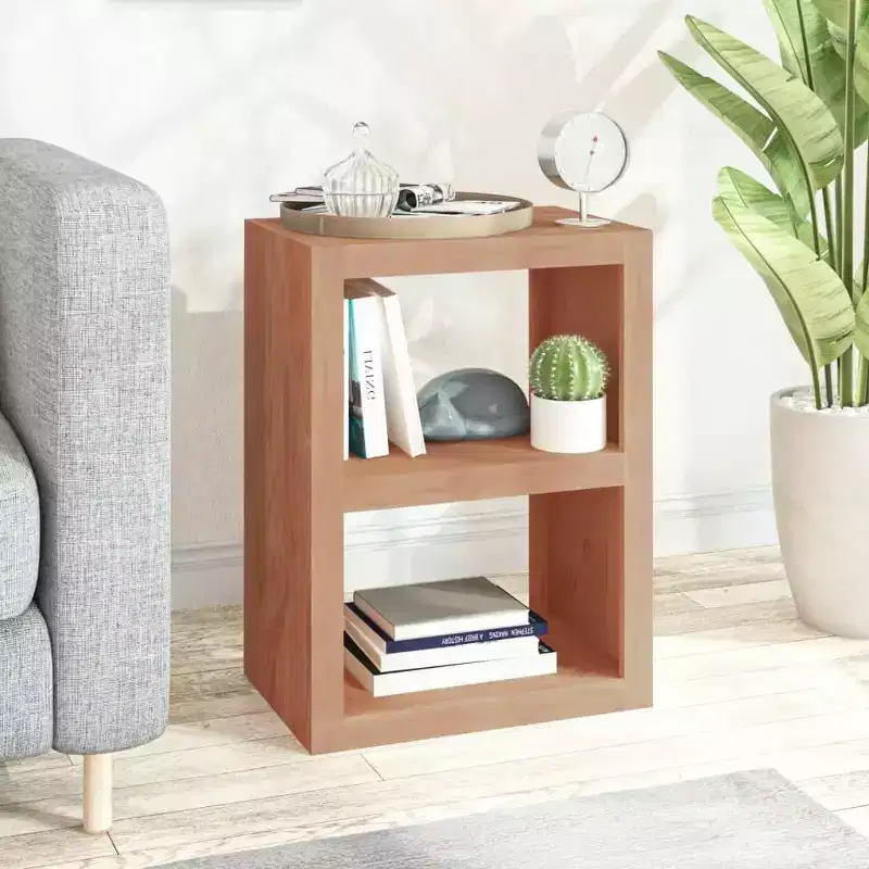 Side Table 17.7x11.8x23.6 Solid Wood Teak