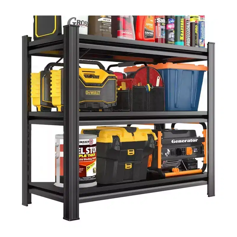 Clihome 3-Layer Metal Storage Rack, 1200lb Capacity Heavy Duty Metal Shelving Unit,Adjustable Shelves for Garage, Kitchen, Pantry Organization