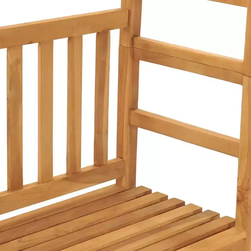 vidaXL Patio Bench with Pergola 45.3 Solid Teak Wood