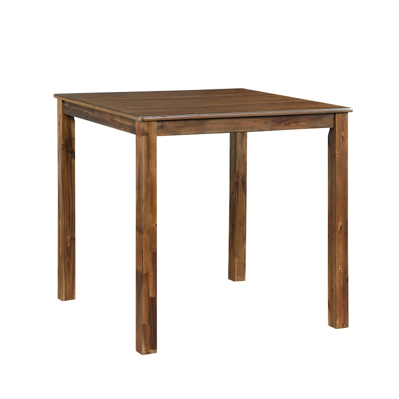 5 Piece Counter Height Dining Table and Chair Set, Wooden Kitchen Furniture Set with Square Table and 4 Chairs