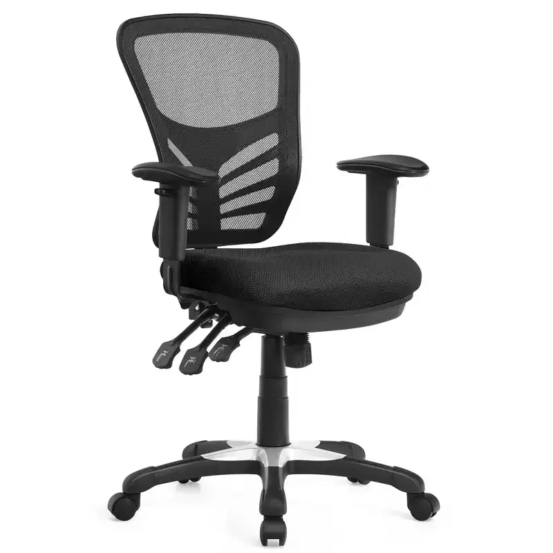 Mesh Office Chair 3-Paddle Computer Desk Chair with Adjustable Seat