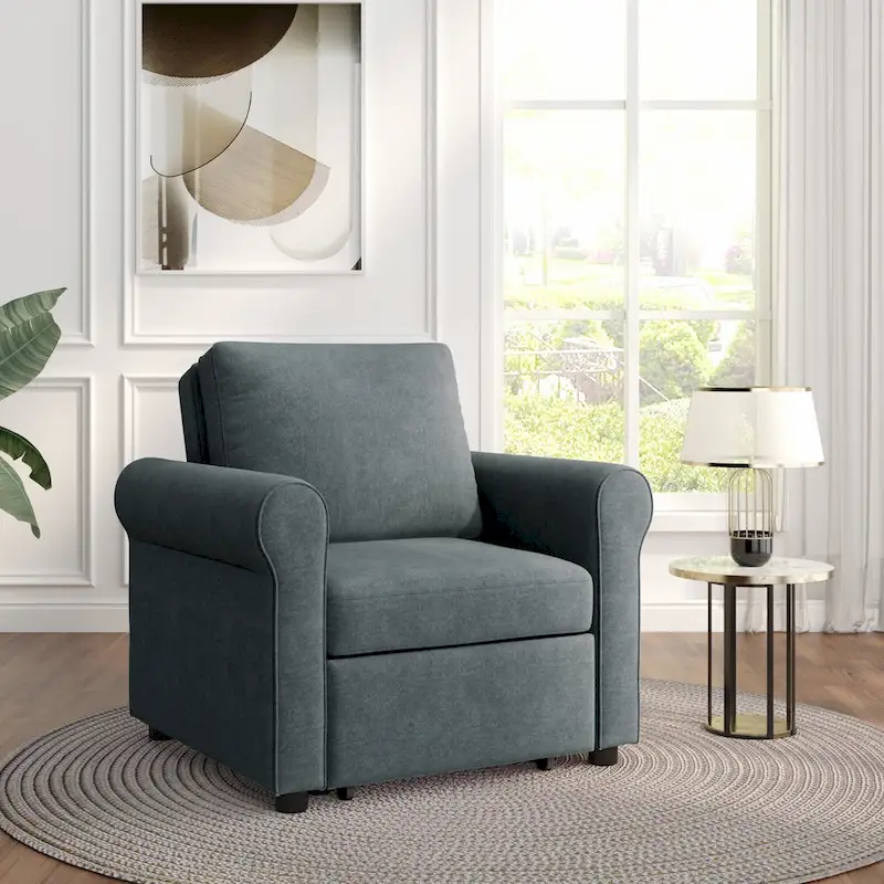3-in-1 Sofa Bed Chair Convertible Sleeper Chair Bed