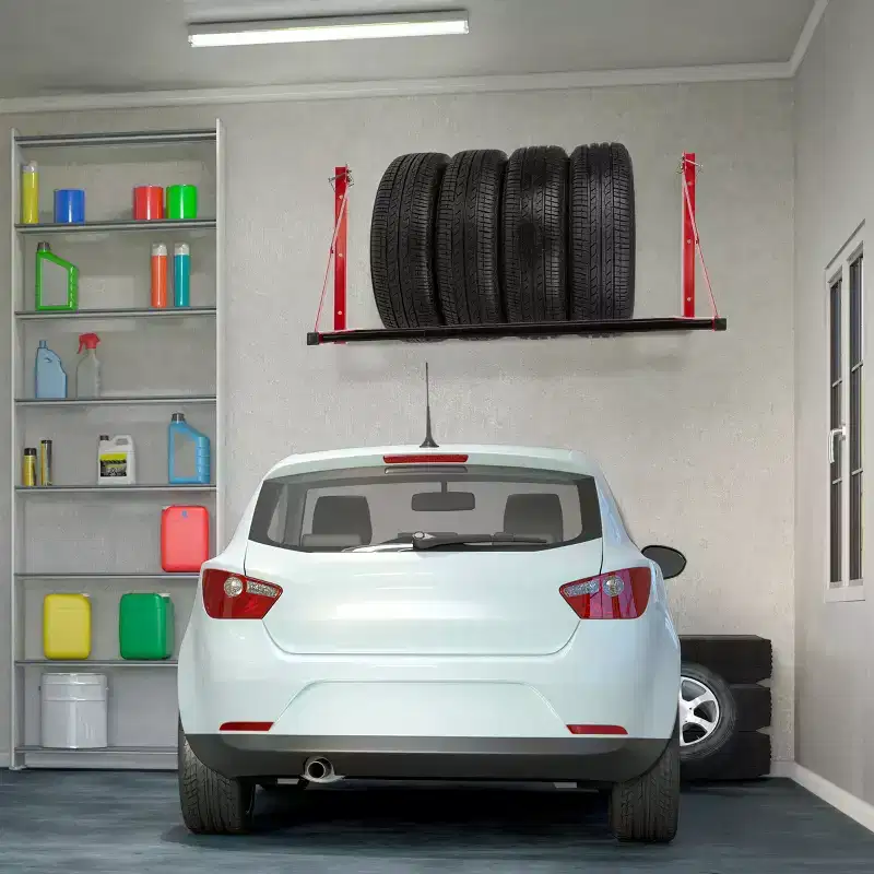 Stalwart 32 to 50in Adjustable Tire Storage Rack