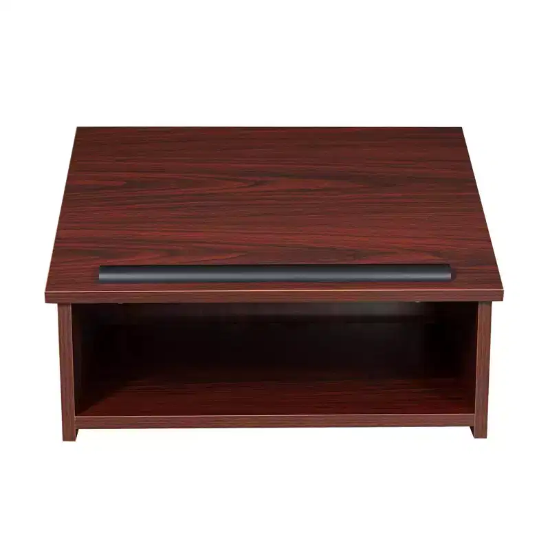 Tabletop Lectern Lecture Podium Mahogany - Hampden Furnishings: Modern Design, Particle Board with Laminate Surface