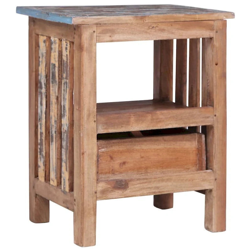 Bedside Cabinet Solid Wood Mahogany