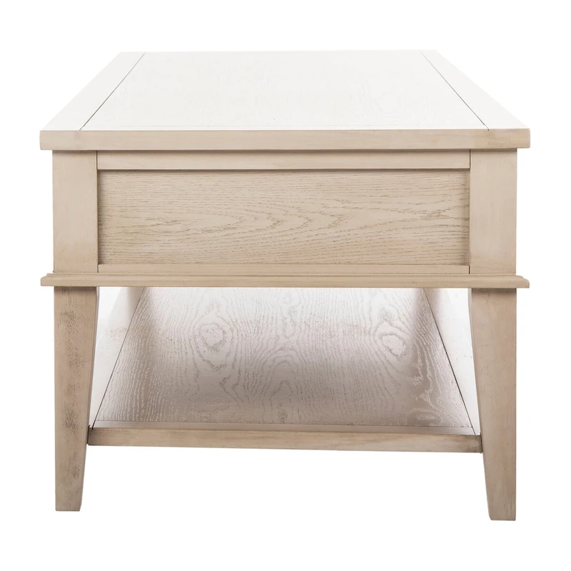 SAFAVIEH Tressie Sepia Traditional Rectangle Coffee Table - 54 x 23.6 x 19.3 - 54Wx24Dx19H