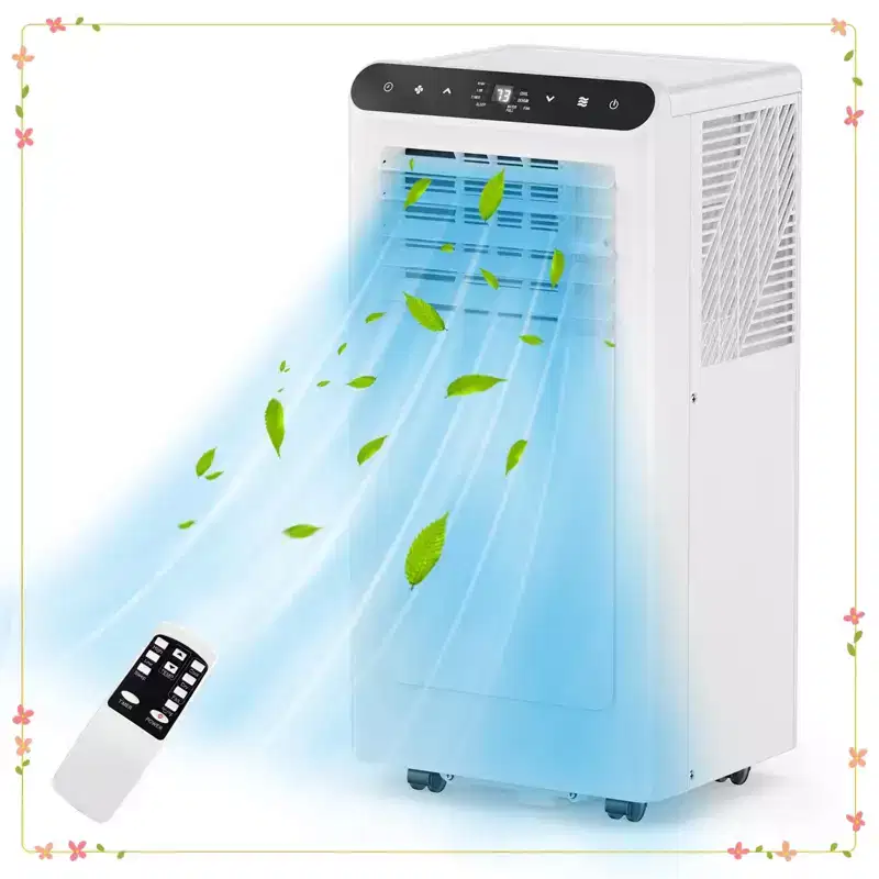10,000 BTU Portable Air Conditioner with 3-In-1 Cooling, Dehumidifier & Fan