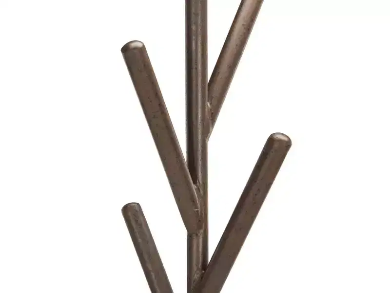Contemporary Concrete & Steel Coat Rack - Dark Grey, 60