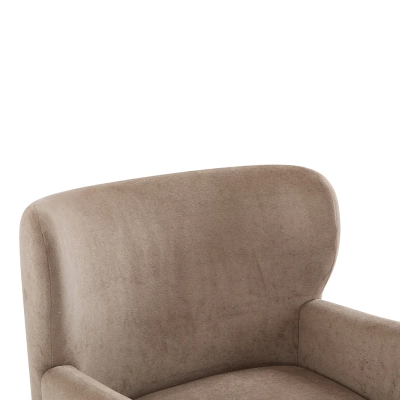 Christopher Knight Home - Parmelee Upholstered Wingback Club Chair with Plush Velvet and Solid Wood Legs