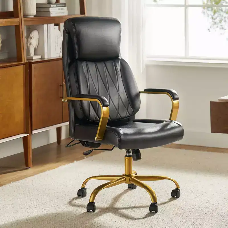 Norbert Mid-century Ergonomic 360-degree Swivel Office Chair with Lumbar Support | HULALA HOME