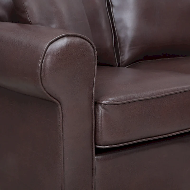 Rylee Rolled Arm Sectional with Pillows