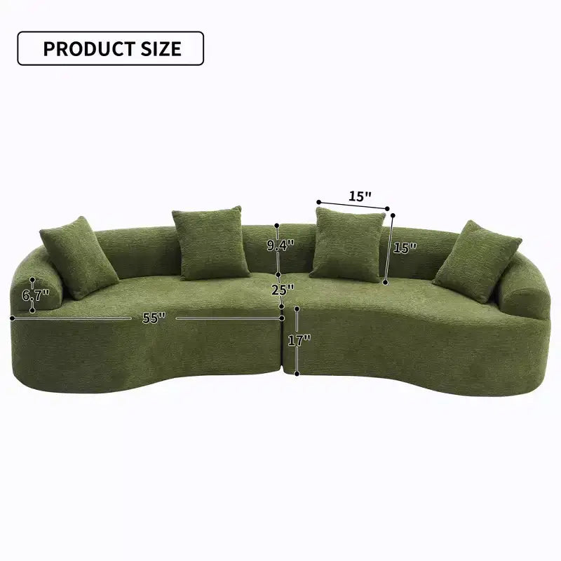 Whisen 110 Modular Sectional Sofa with Full Compression
