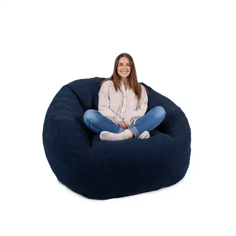 Foam-Filled Structured Bean Bag Chair