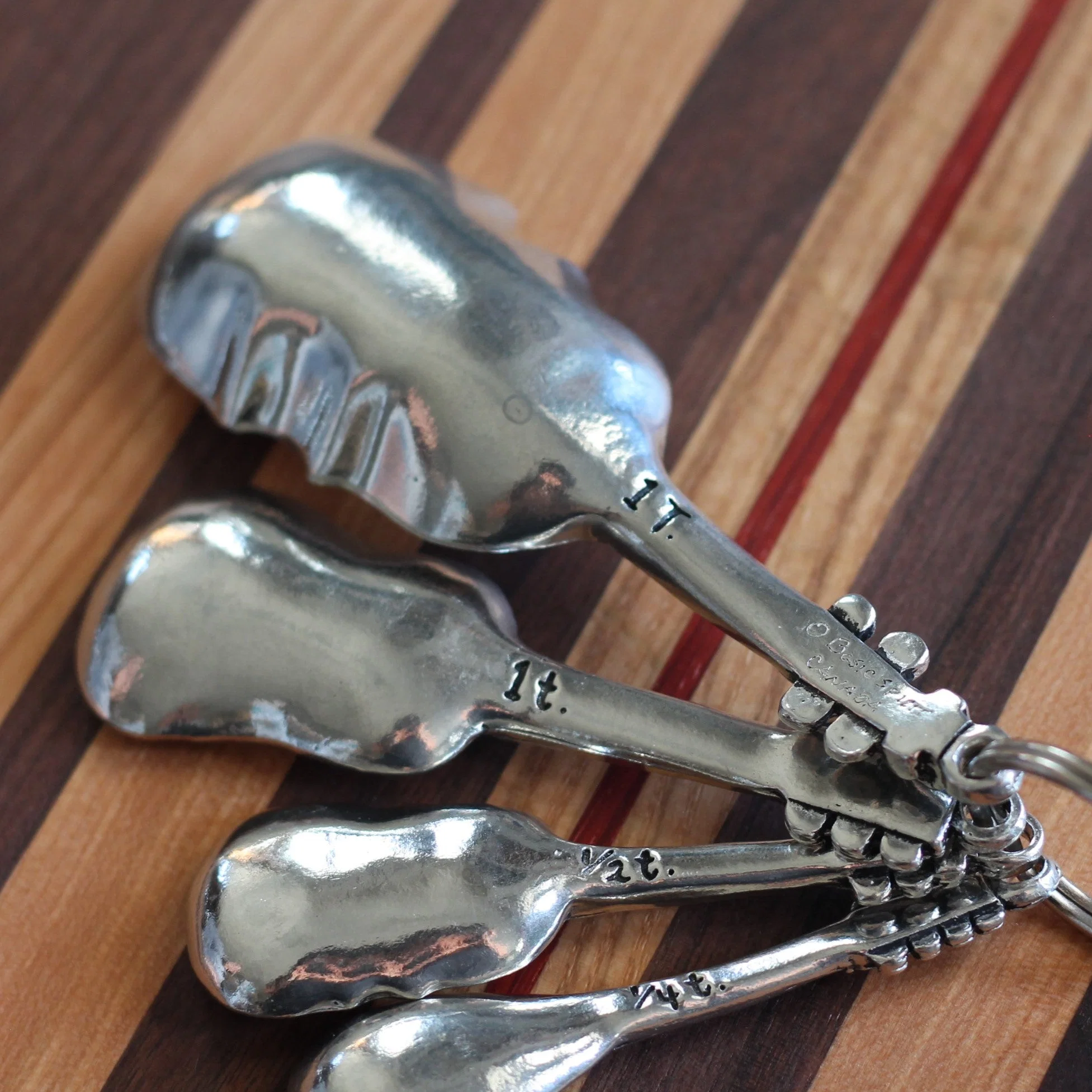 Handmade Pewter Instruments Measuring Spoons