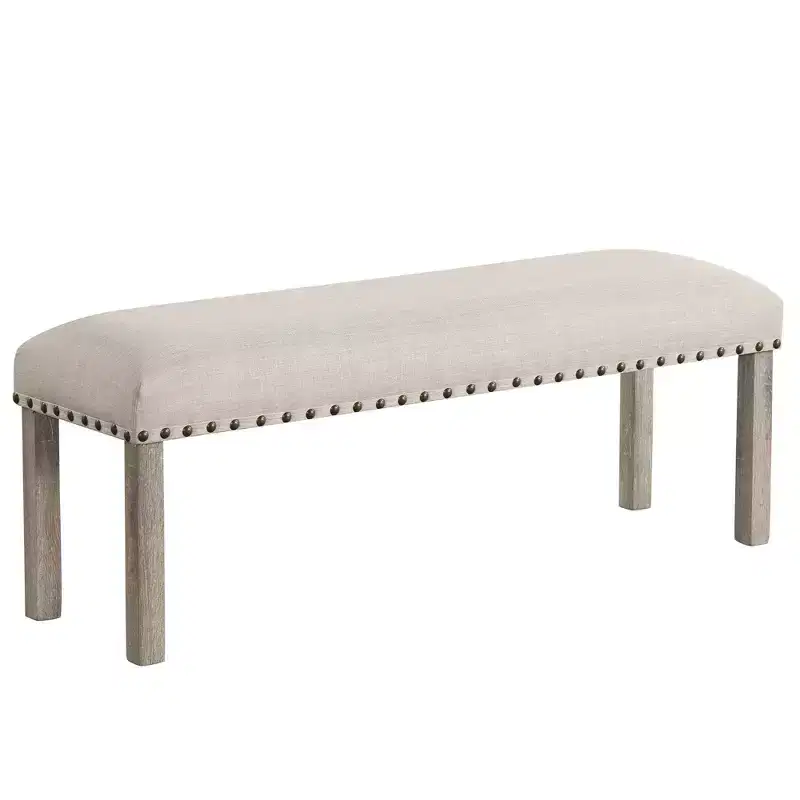 Rustic Upholstered Dining Bench, Dining Table Bench for Bedroom Dining Room Living Room Entryway - Morden Fort
