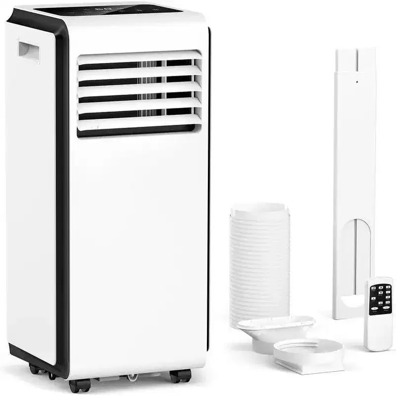 10,000 BTU Portable Air Conditioner, 2024 Upgraded 4-in-1 AC Unit with Remote, Timer & LED Display, Cools up to 450 Sq. Ft