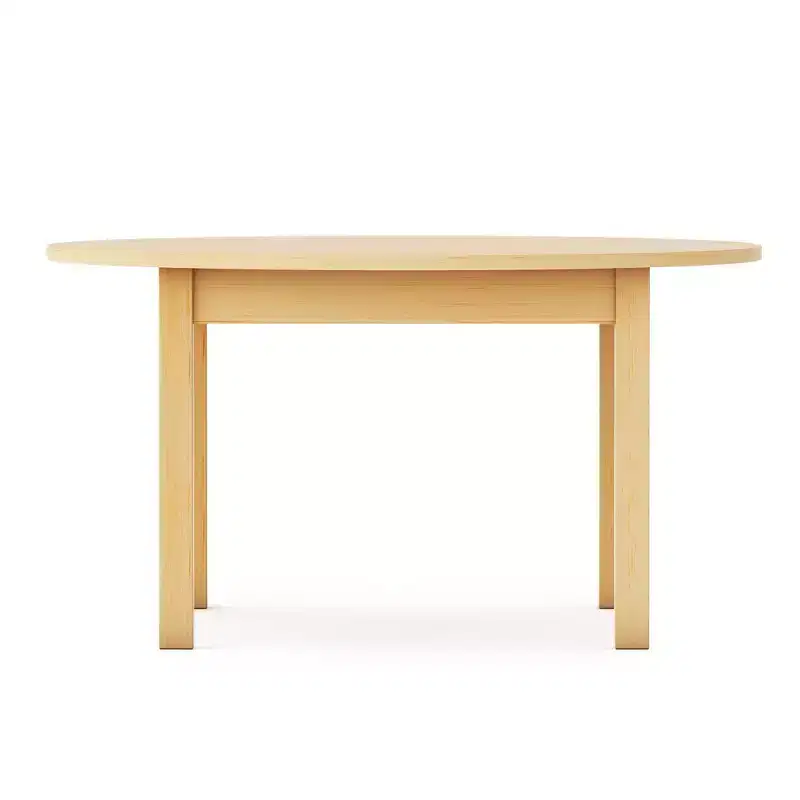 Guidecraft EdQ Toddler Table- Natural: Round Wooden Activity Table for Kids, 30 Diameter | Toddler Desk for Playroom, Daycare & Preschool