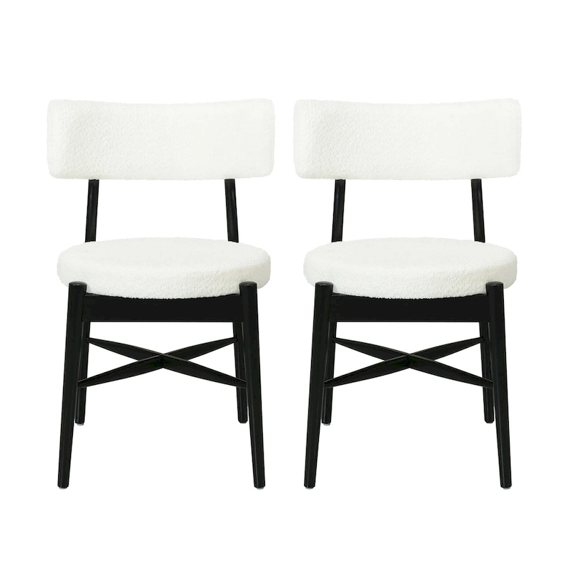 Lumen Dining Chairs Rubberwood (Set of 2 ) by Christopher Knight Home