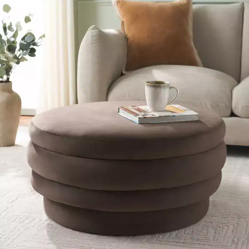 Rohan Layered Cocktail Ottoman - OTT1308 - Safavieh