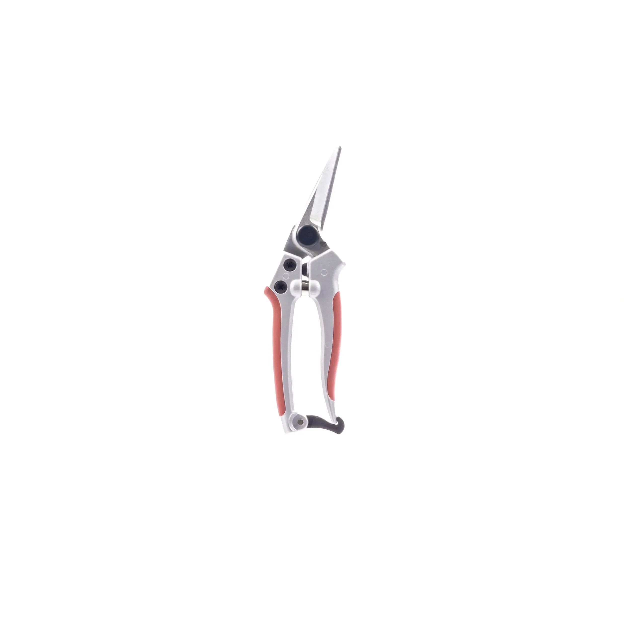 Silver Red Aluminum Alloy Fine Pruner 7-Inch SK5 Steel Blade Garden Shears