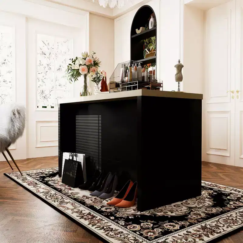 61W Famapy Dresser Bedroom Island Storage Cabinet Closet with Built-In Outlet