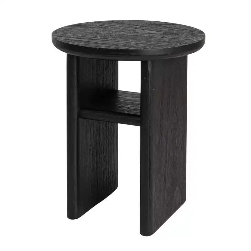 Storied Home Firwood Side Table Black