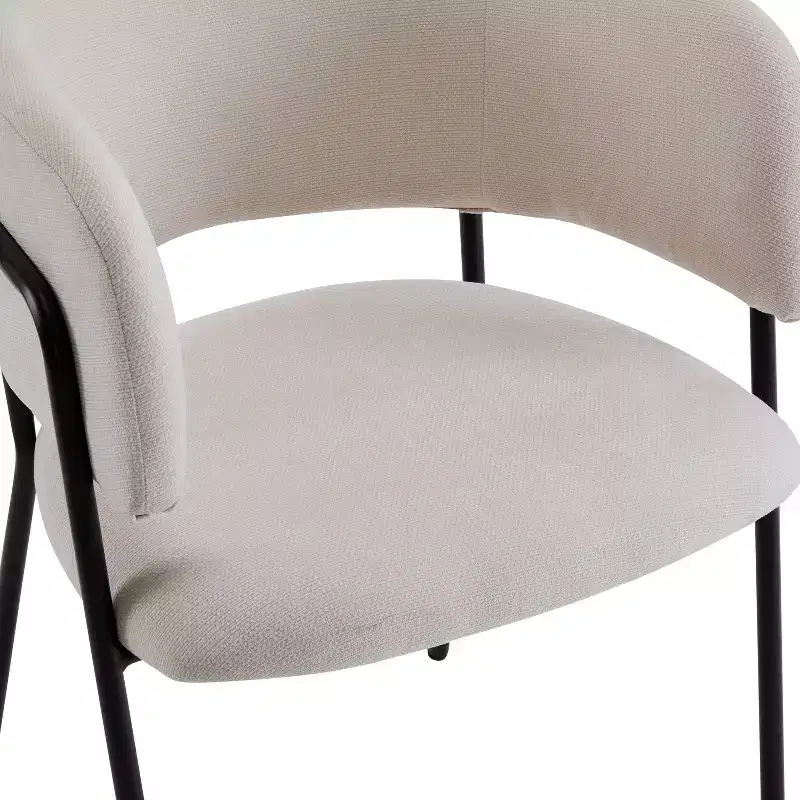 Christopher Knight Home Nest Modern Upholstered Dining Chairs with Metal Frame (Set of 6)