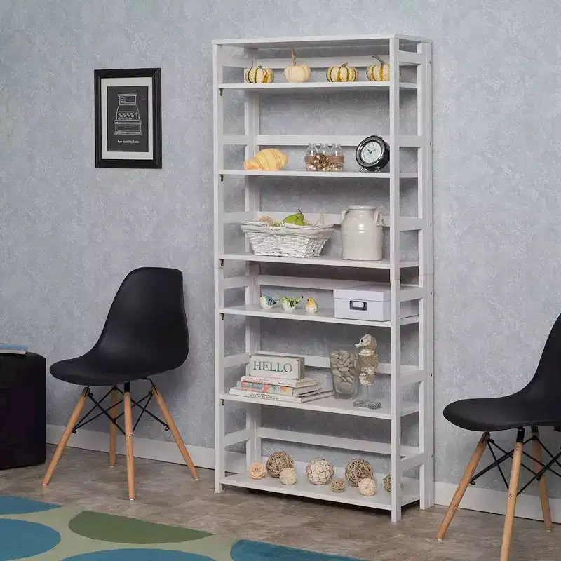 Flip Flop 67 High Folding Bookcase - White
