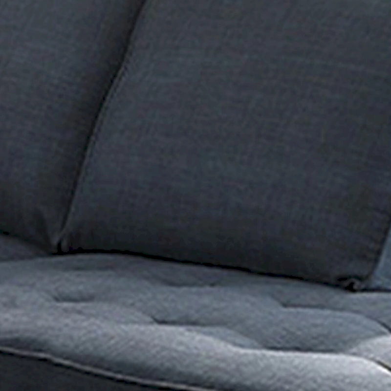 Roda 2 Piece L Shape Sectional Sofa with Reversible Chaise, Blue Fabric