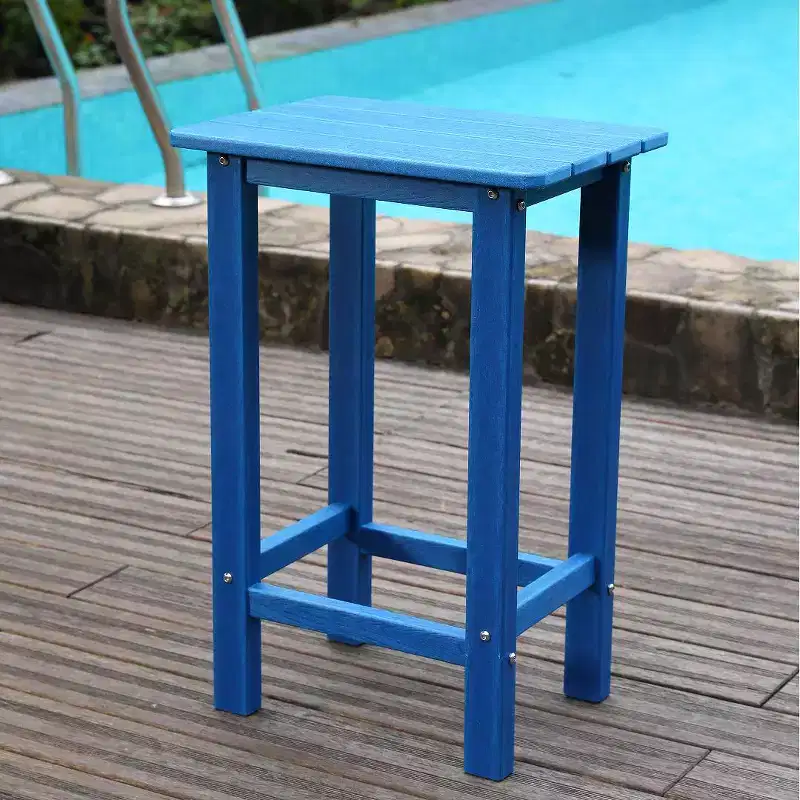 HDPE Outdoor Dining and Bar Chair, Weather-Resistant, Waterproof, Corrosion-Resistant, Low Maintenance for Lawns or Poolside