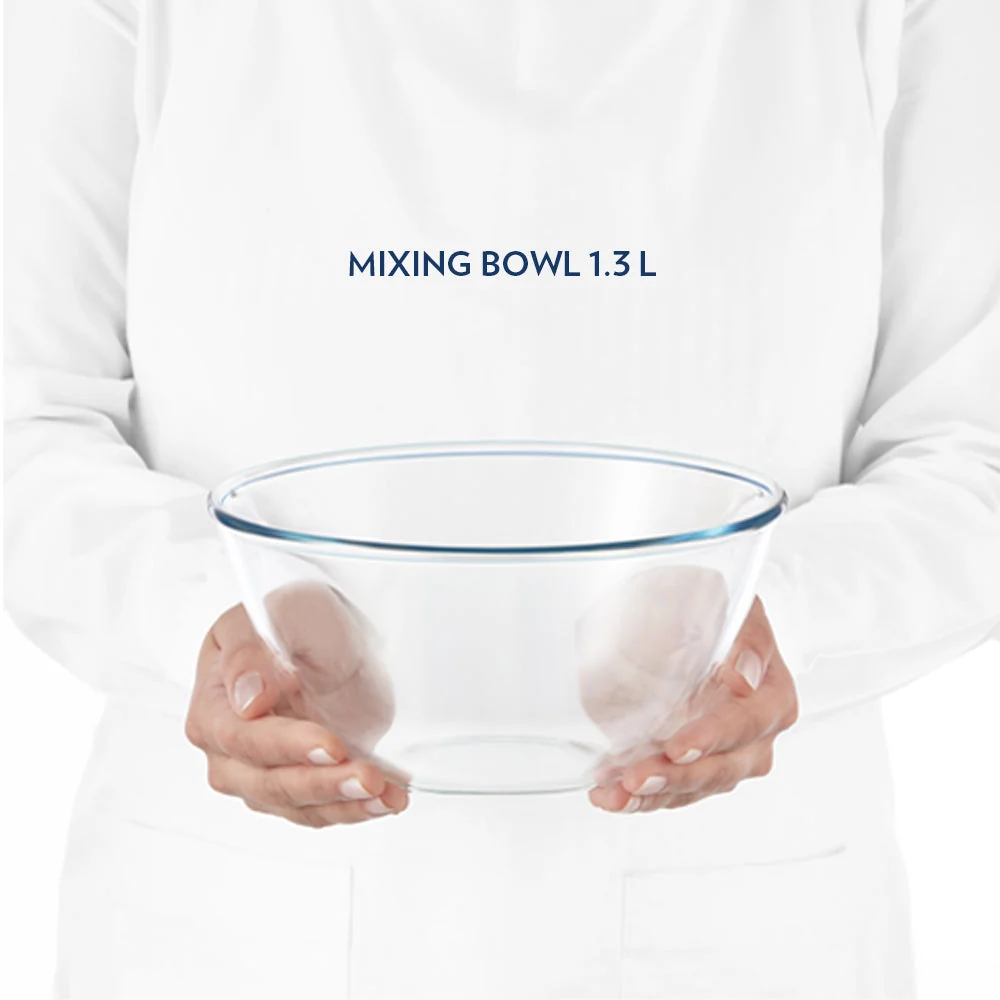 Mixing & Serving Bowl with White Lid 1.5L